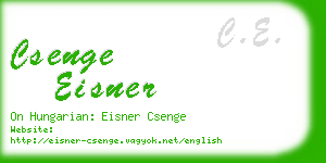 csenge eisner business card